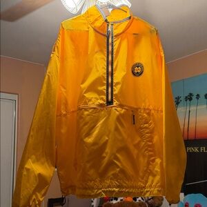 Gold Pullover Windbreaker Jacket